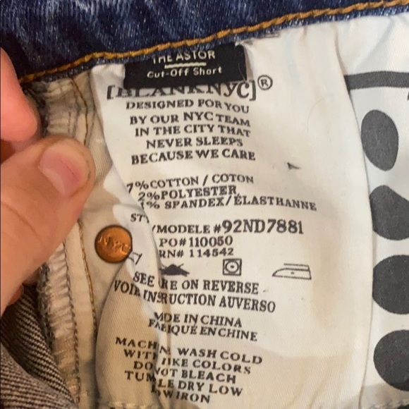 NWT‎ BlankNyc Astor Cutoff Shorts - Picture 6 of 7